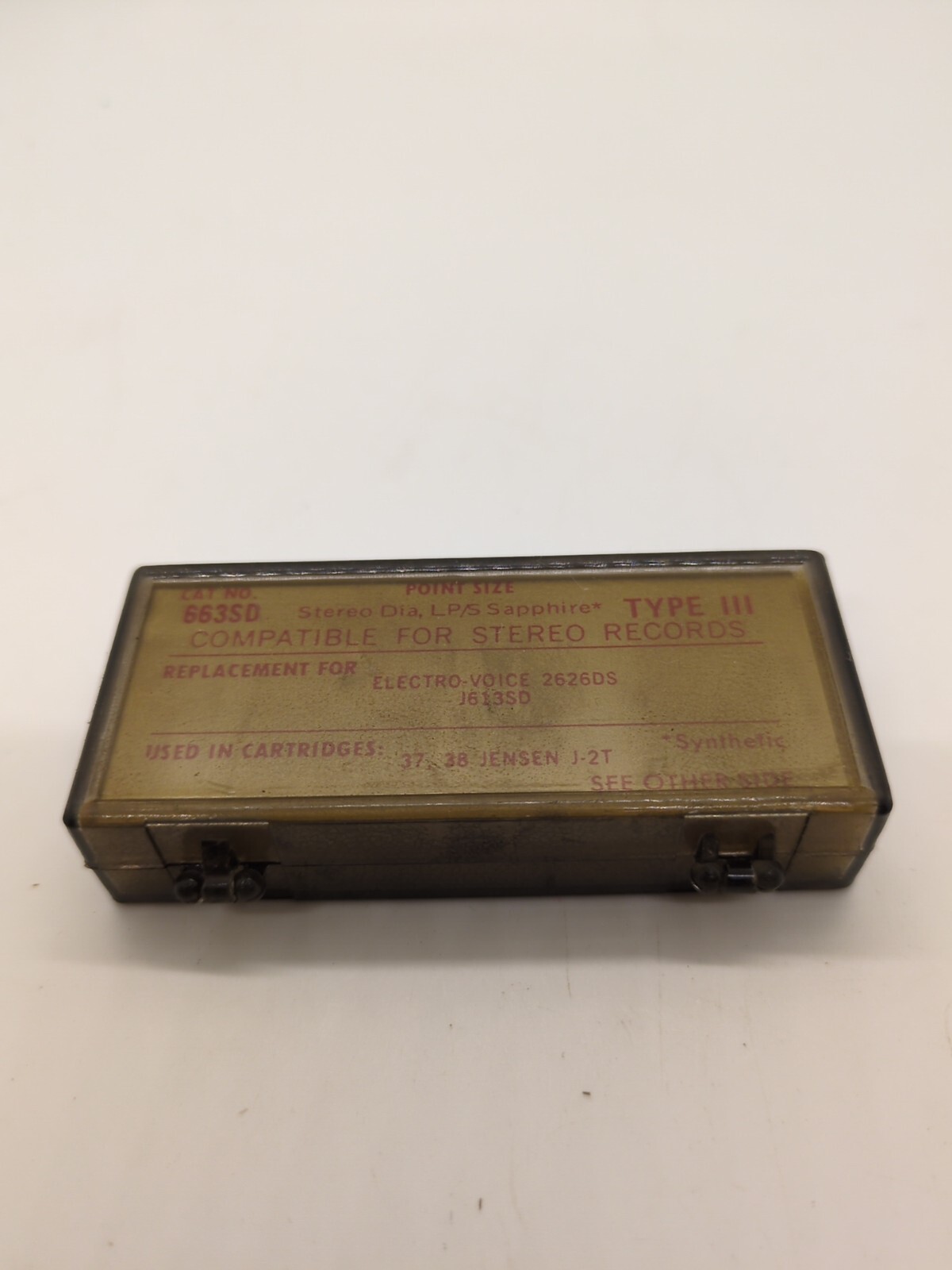 Recoton 663SD Stylus Needle For Electro-Voice 2626DS J613SD