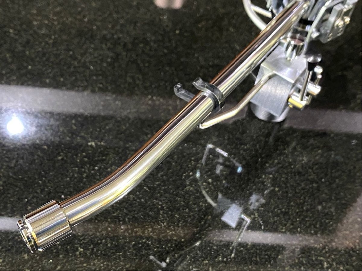 SAEC WE-308 Double Knife Edge Tonearm Phono Cable Refilled Lifter Oil Tested