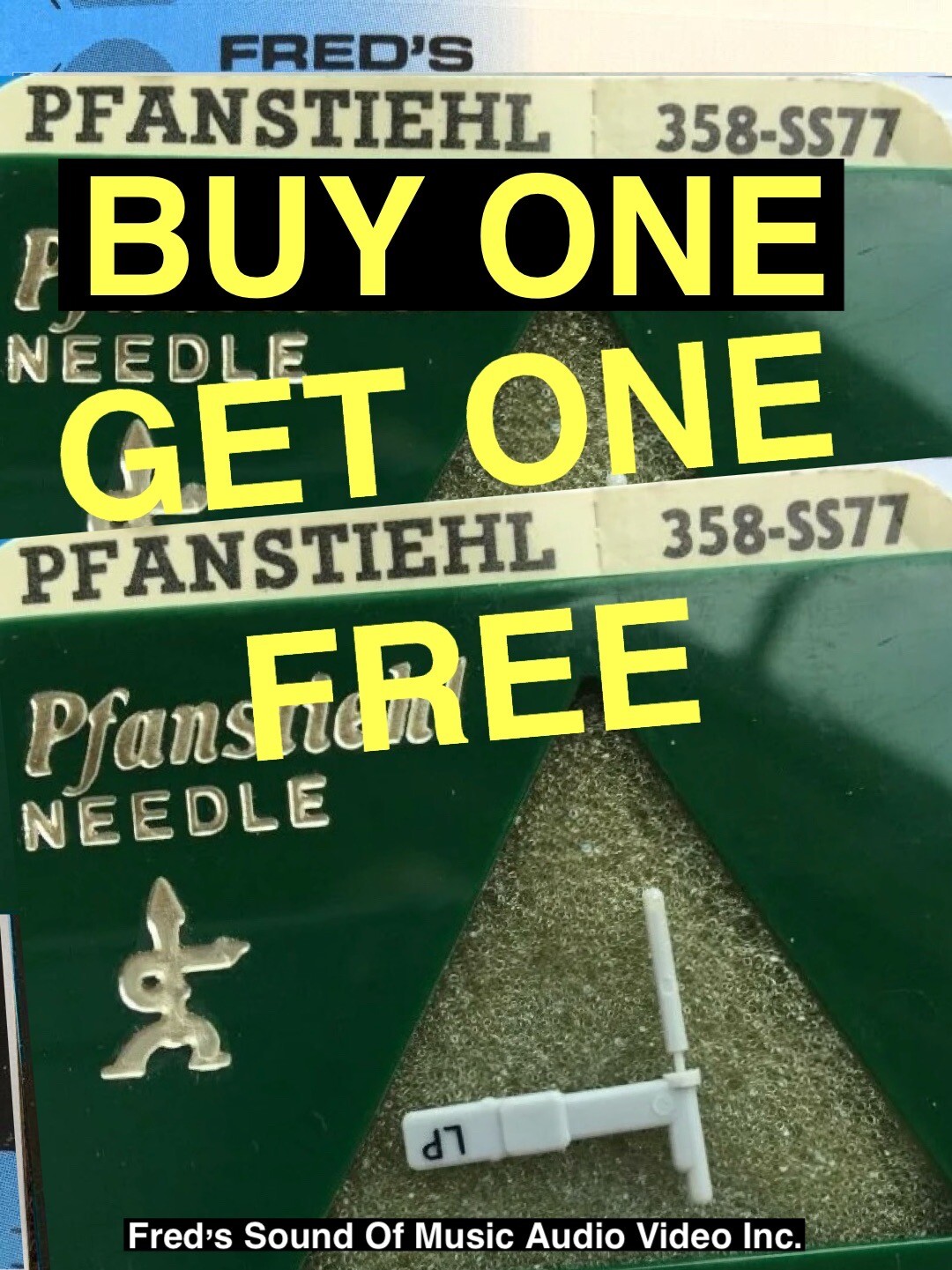 NEW Pfanstiehl 358-SS77 Sapphire Stylus Synthetic EV n311 Buy One Get One Free