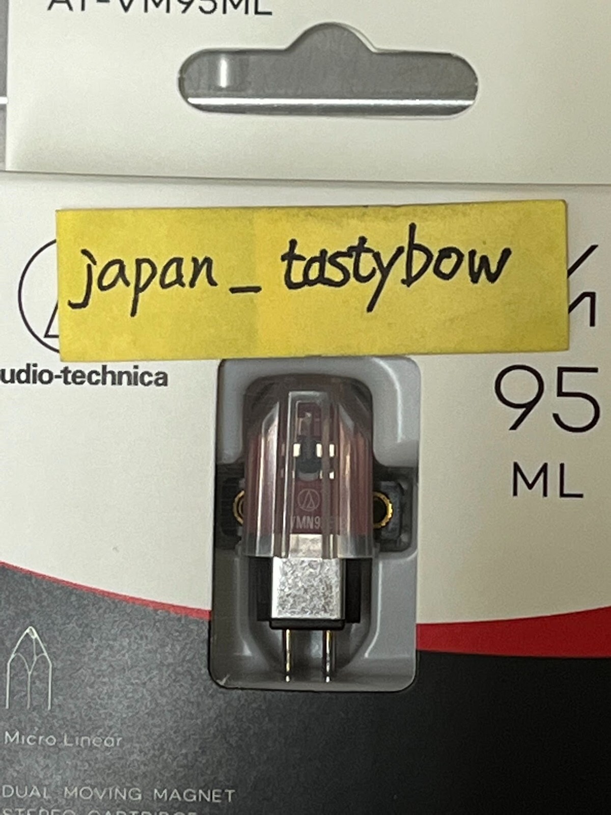 Audio-Technica AT-VM95ML Dual Moving Magnet Turntable Cartridge Red