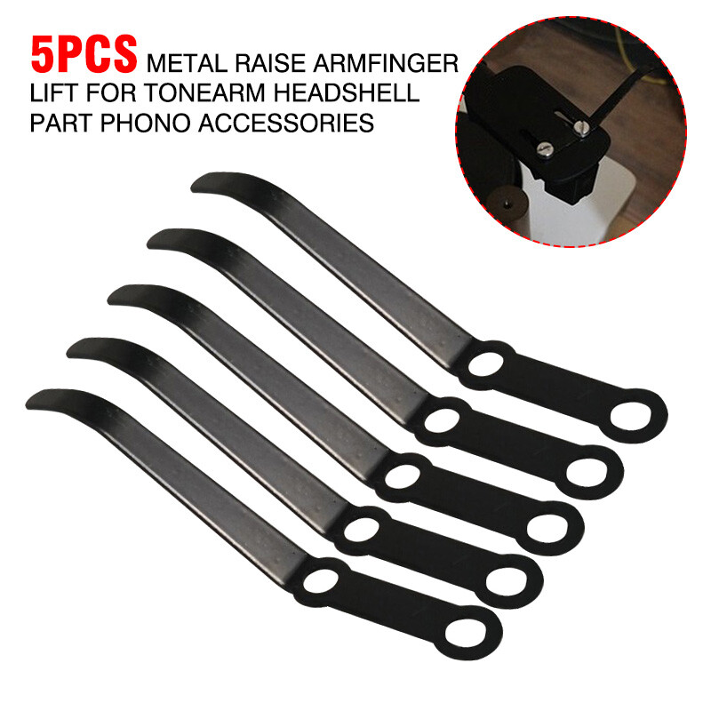 5PCS Metal Raise Arm Finger Lift for Tonearm Headshell Part Phono Accessories