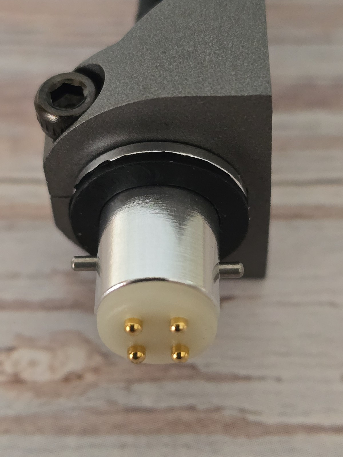 Aluminum / Magnesium Headshell Azimuth Adjust 2 Lock Pin HSE8 Incl Hardware Gray