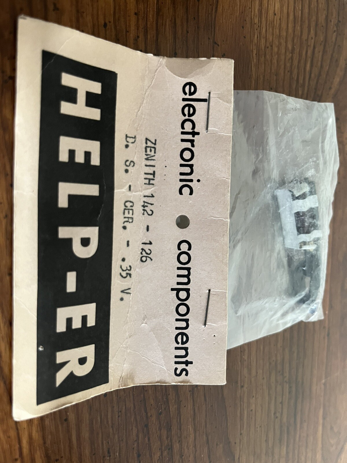 Vintage electronic components ZENITH 142-126 .35V. HELPER-ER New Unopened ~RARE~