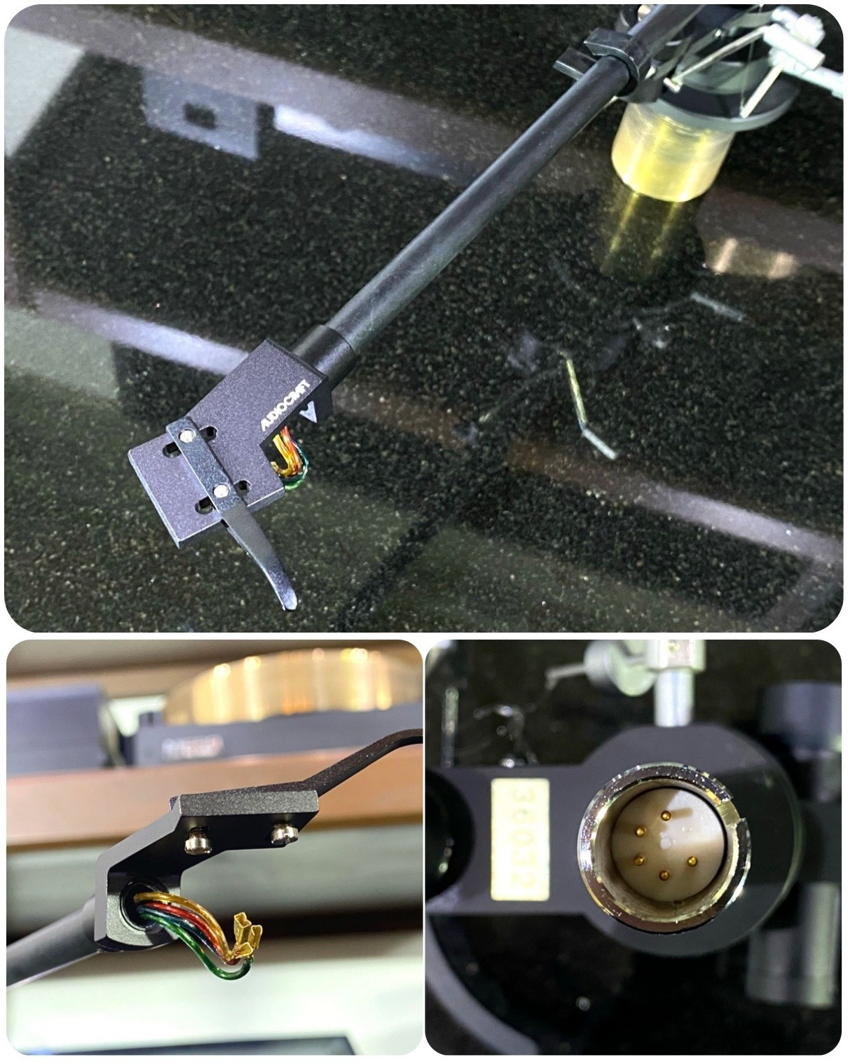 AUDIO CRAFT AC-3000MC Tonearm Straight Pipe MC-S Sub Weight AW-5 Phono Japan