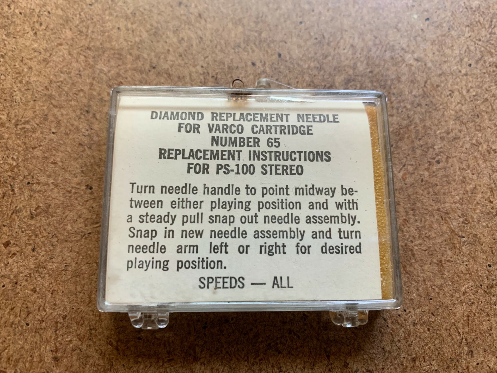 VINTAGE TRANSCRIBER GENUINE DIAMOND NEEDLE PS-132 STEREO FOR TOSHIBA C-10-C NOS
