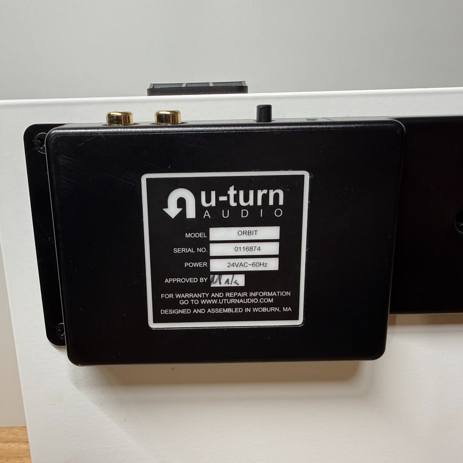 U-Turn Audio Orbit Belt Drive Turntable White With Dust Cover For Parts