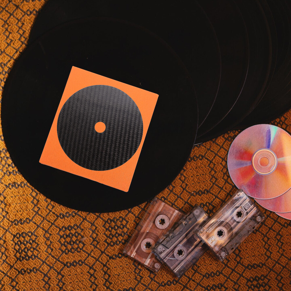 1Pc CF-CD.2 Carbon Fiber CD Platter Mat Compact Disc Tuning Cushion for Home