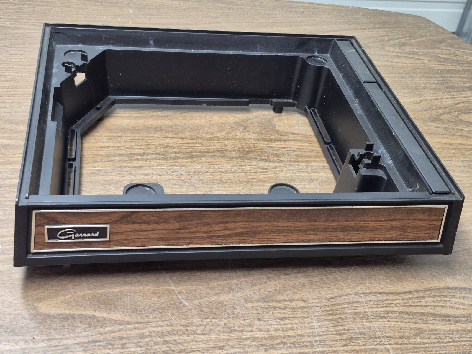VTG Garrard B1 Cabinet Base Plinth Wood Grain 42M Turntable Plastic w/sm covers