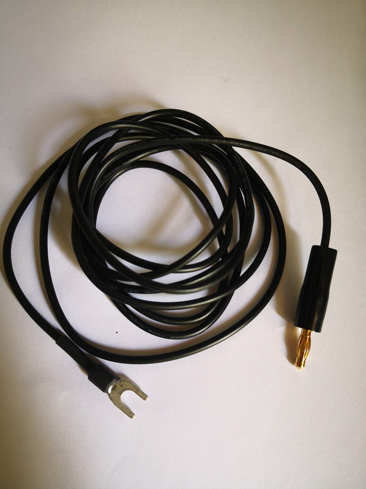 Turntable Custom Ground Wire Plug Plated 6 Feet Long | For Technics SL- Models
