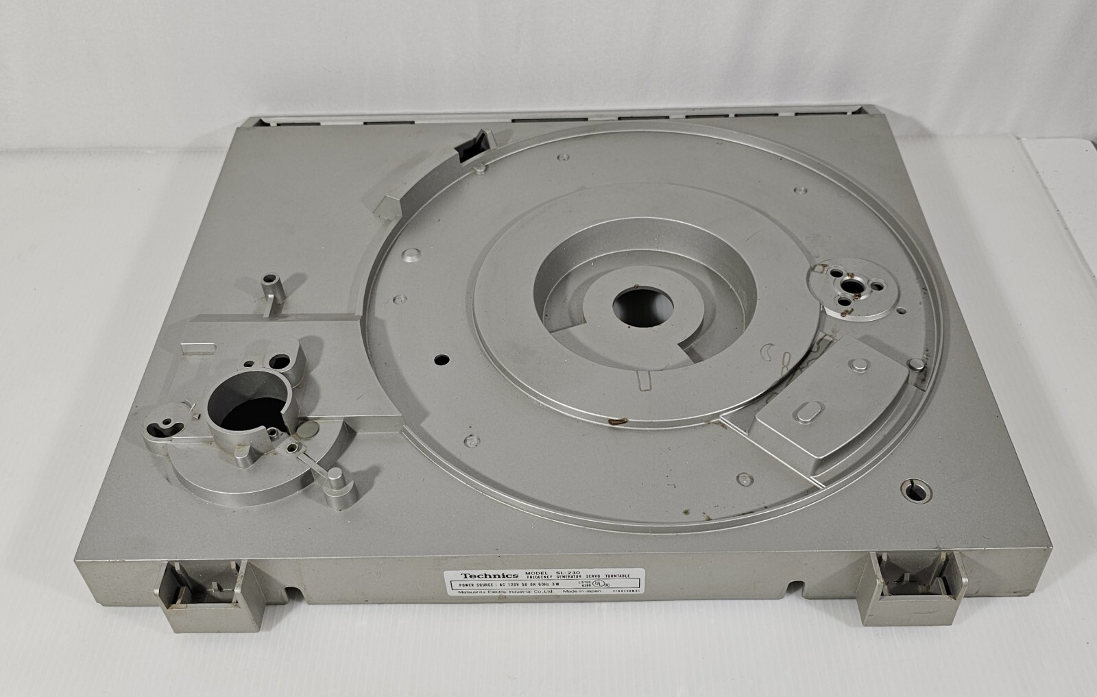 Technics SL-230 Turntable Original OEM Part, PLINTH BASE