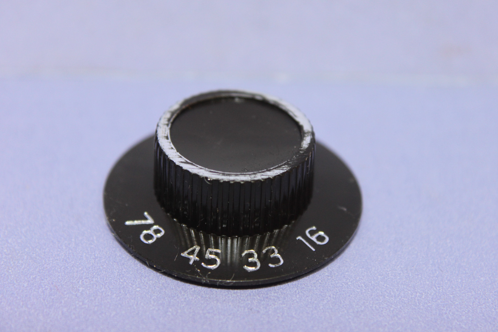Vintage Plastic Turntable Turn Knob – Speed Selector – 16, 33, 45, 78 – Vinyl