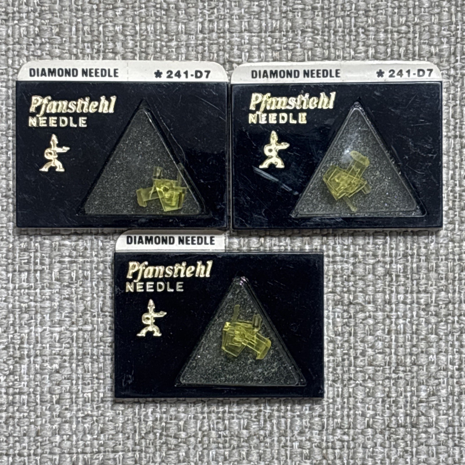 Pfanstiehl 241-D7 Diamond Stylus Replaces EMPIRE S100S For 100S – NOS (Lot Of 3)
