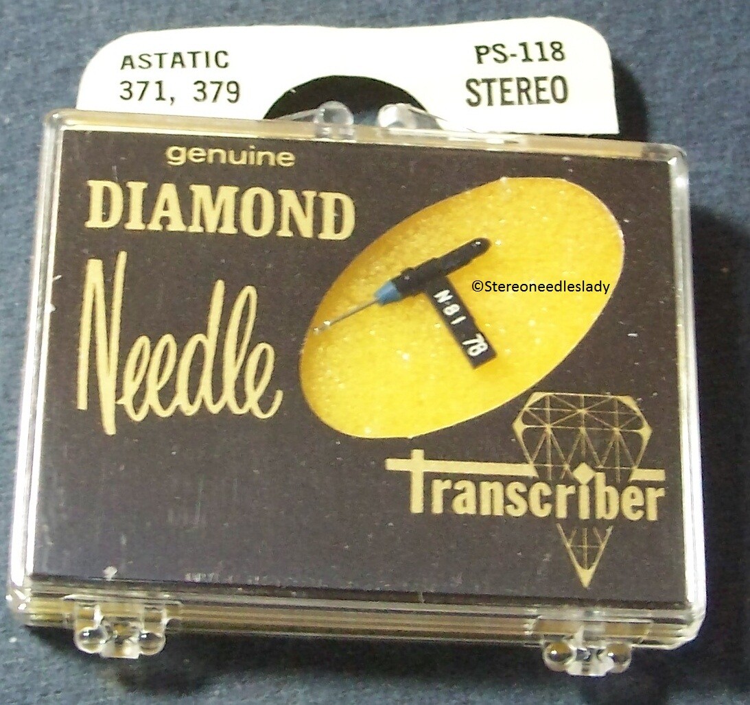 Transcriber PS-118 for 371 379 TURNTABLE STYLUS NEEDLE 78 RPM N79 N81 168-DS73