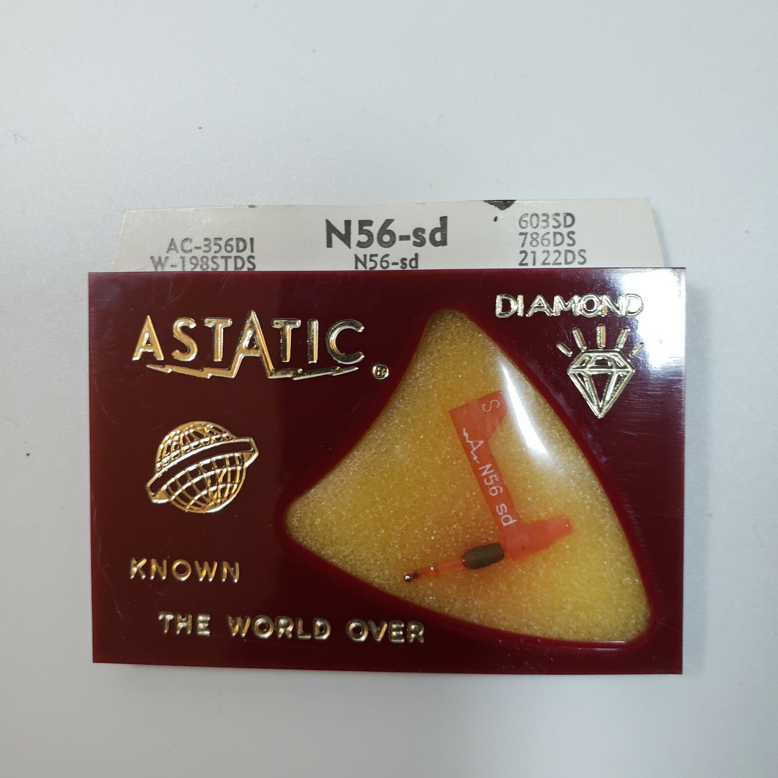 ASTATIC N56-sd Needle Stylus N56-sd W-198STDS EV-2122DS AC-356D1 6033SD NOS