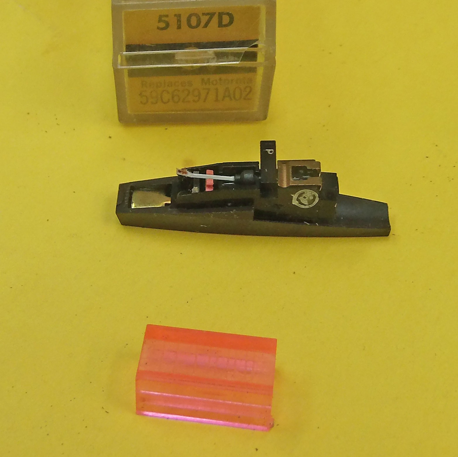 Phonograph Cartridge EV 5107D Tetrad 1-21d-M2, ASTATIC 363, Motorola 59C62971A02