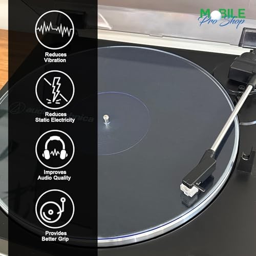 Acrylic Turntable Mat for 12 Inch LP Players, 2.7mm, 295mm