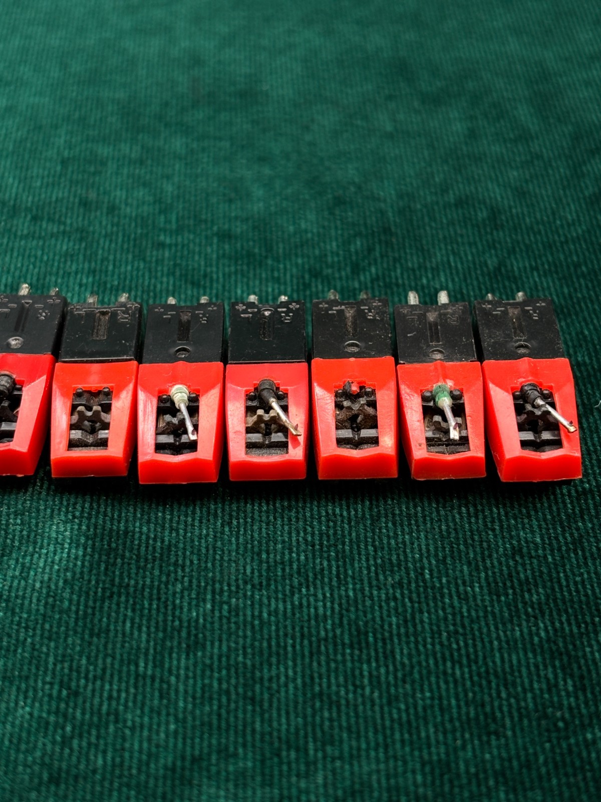 10x Ceramic Record Player Cartridges Styli Lot – For Parts or Repair