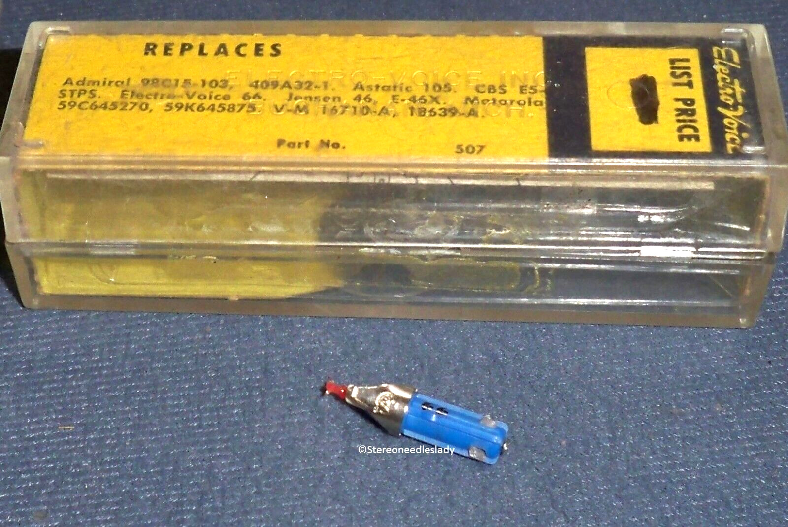 PHONOGRAPH NEEDLE CARTRIDGE STYLUS Electro-Voice EV 66 for EV 66D EV 61 EV 61D