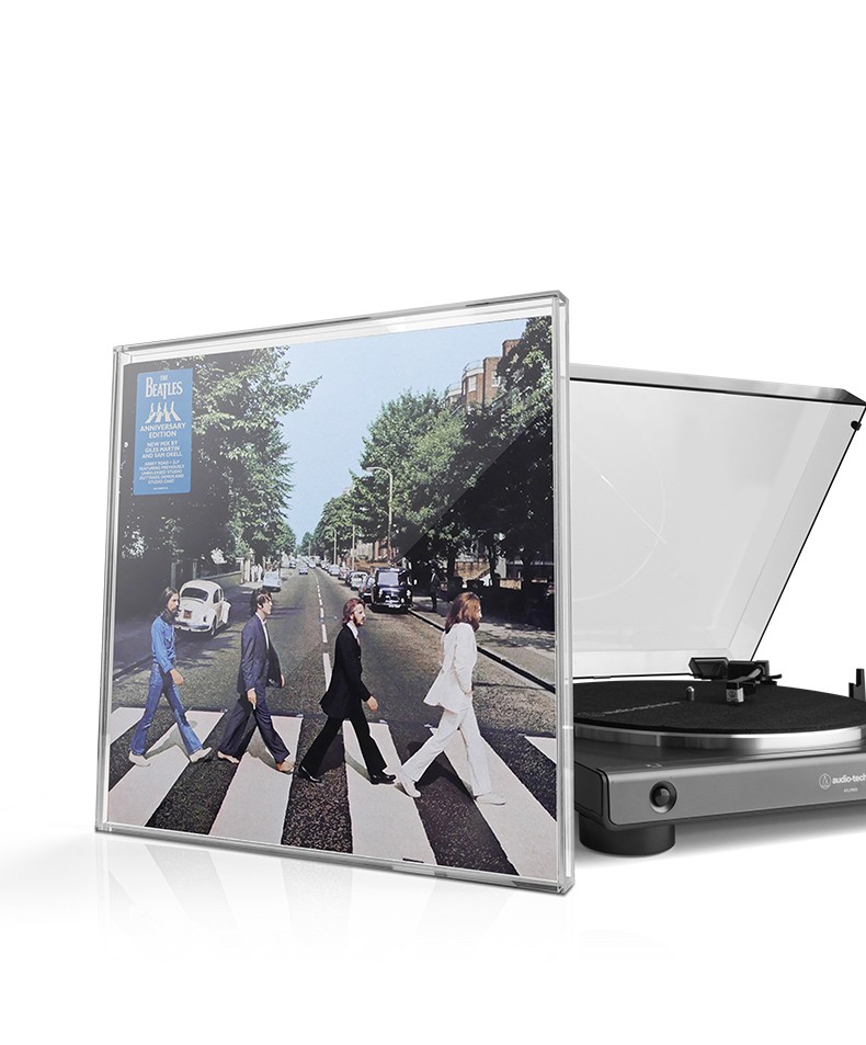 Acrylic Clear Vinyl Record CD Display Case Dust Protective Cover Collection Set