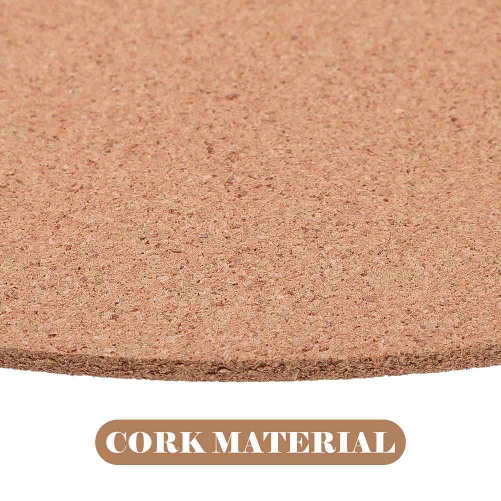 Brown Cork Vinyl Record Mat Durable Turntable Slipmat Home Use Anti Static Pad
