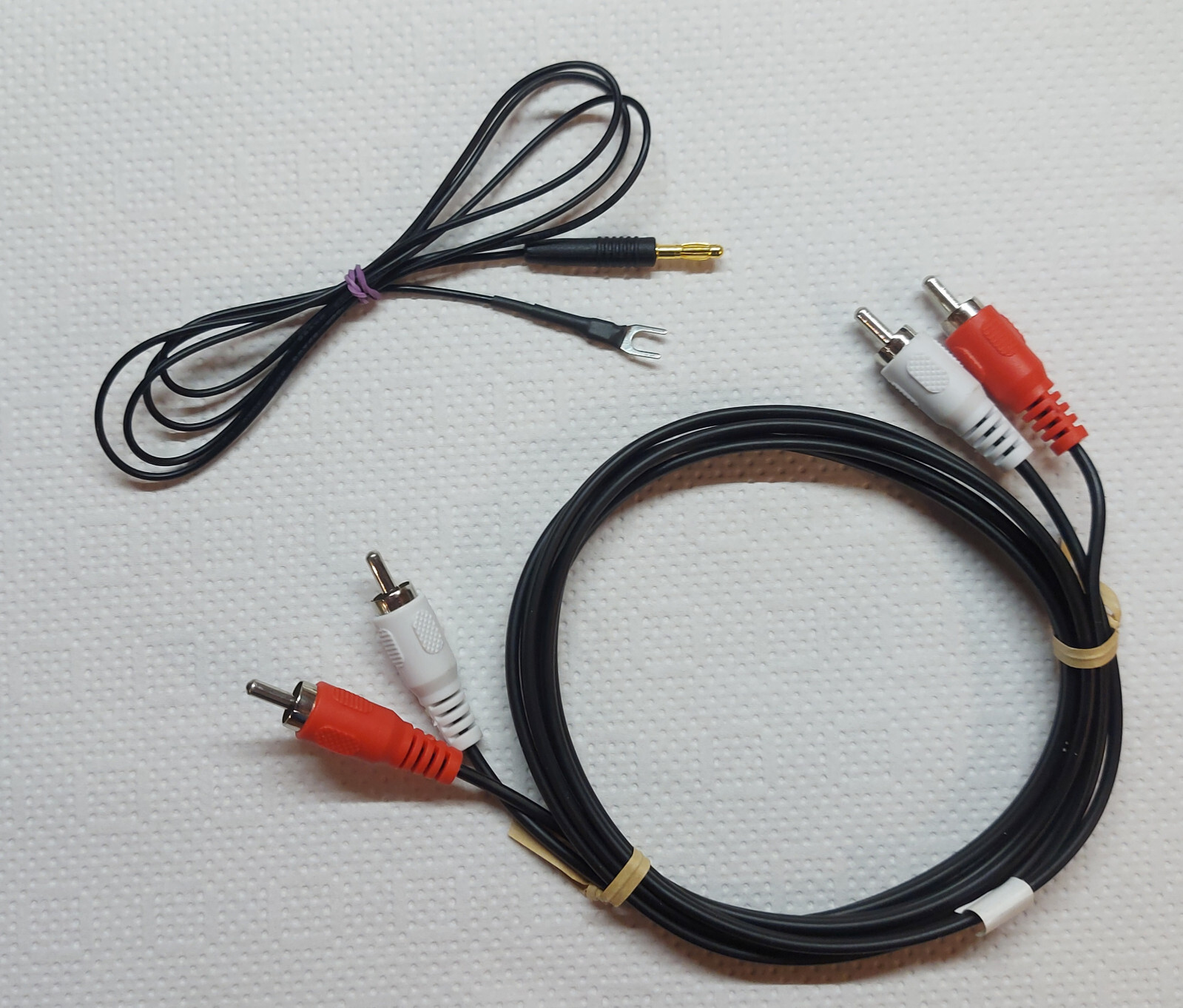 TECHNICS SL-B210 TURNTABLE CABLE GROUND GND MASS RCA CINCH PHONO CABLES AUDIO