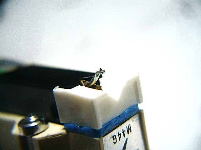 Shure M44G Early White Body MM Cartridge Technics Shell WE Lead Wire USA Used