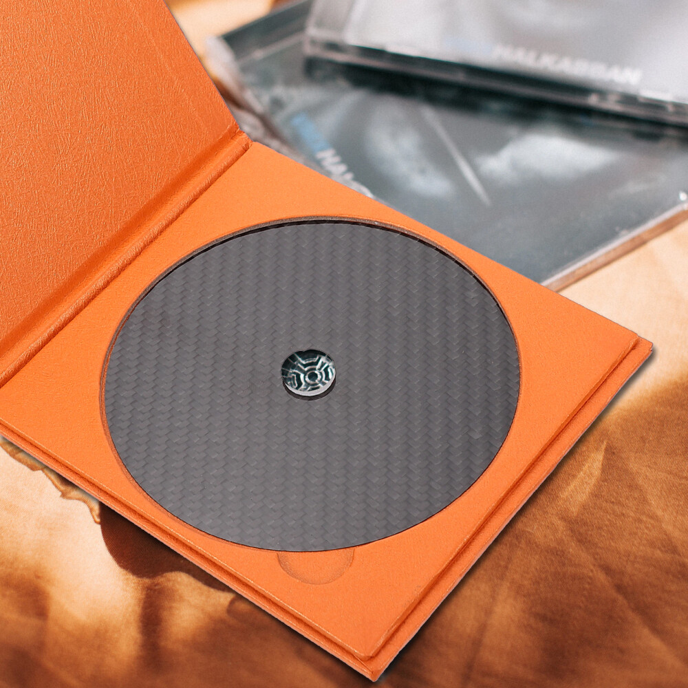 1Pc CF-CD.2 Carbon Fiber CD Platter Mat Compact Disc Tuning Cushion for Home