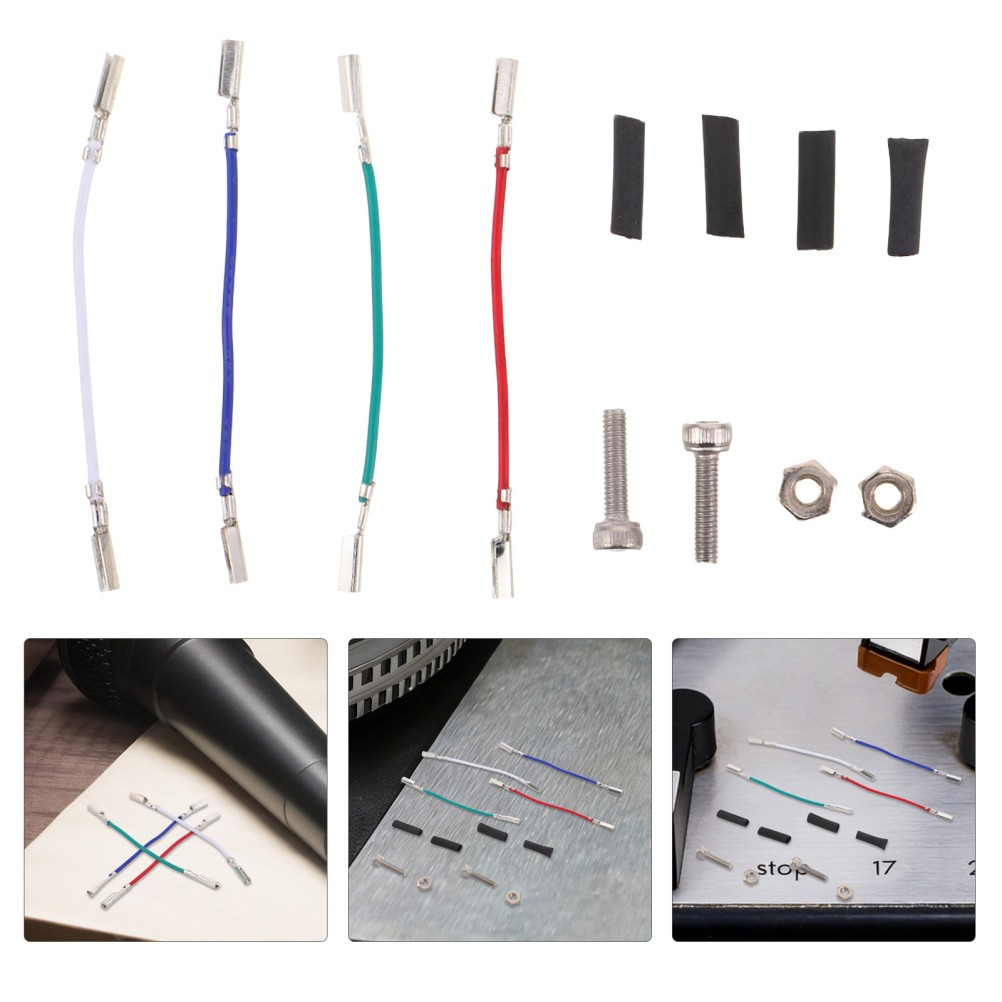Vinyl Record Stand Cable Phono Lead Wires Phonograph Cartridge Leads