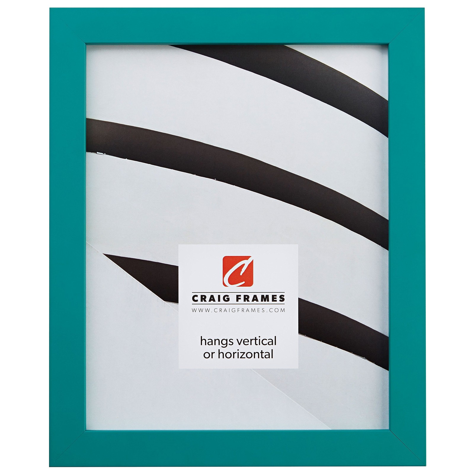 Craig Frames Confetti, Modern Teal Blue Picture 11 x 14, 140648 Green