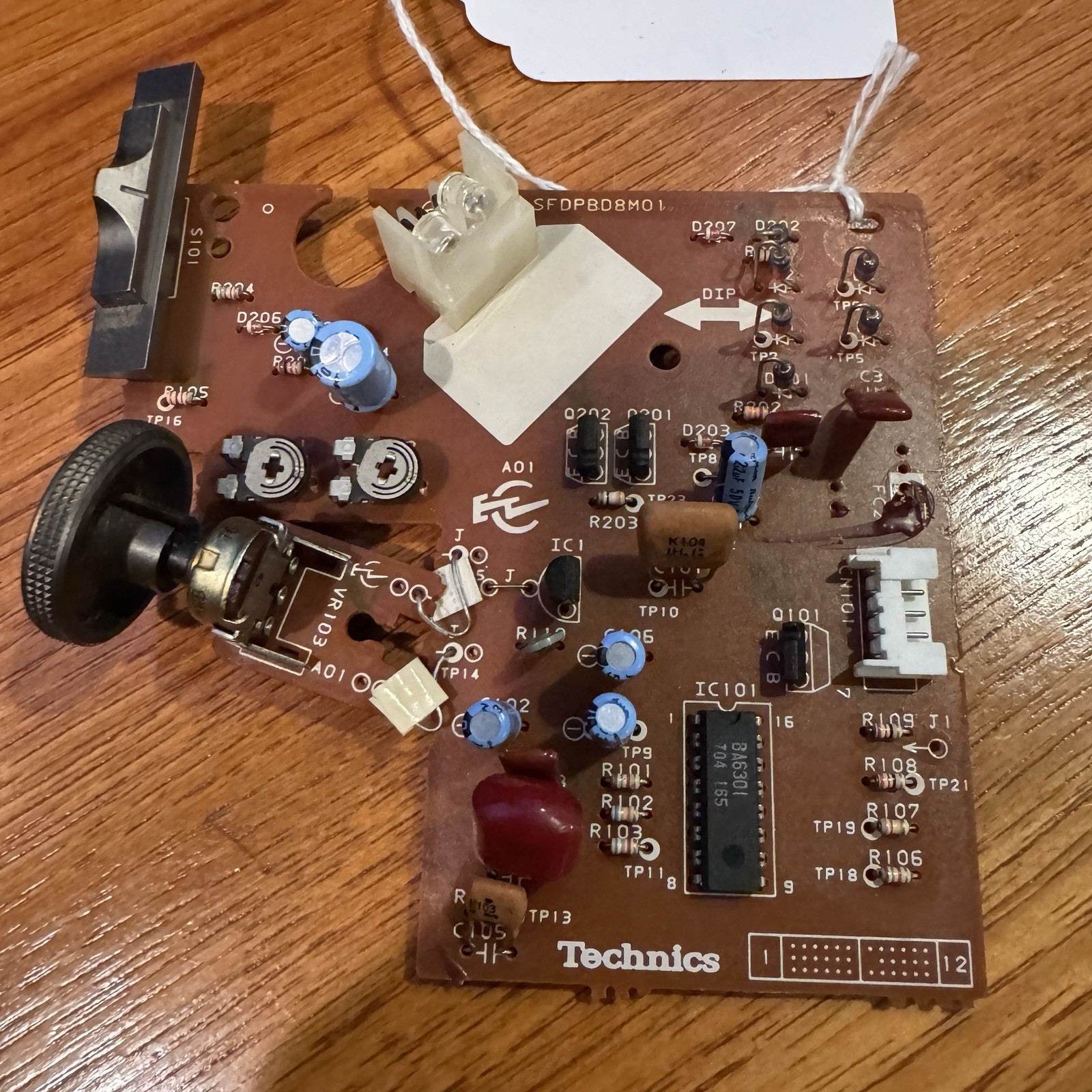 TECHNICS SFDPBD8M01 P. C BOARD WITH PITCH CONTROL AND SPEED SWITCH FOR SL-BD35