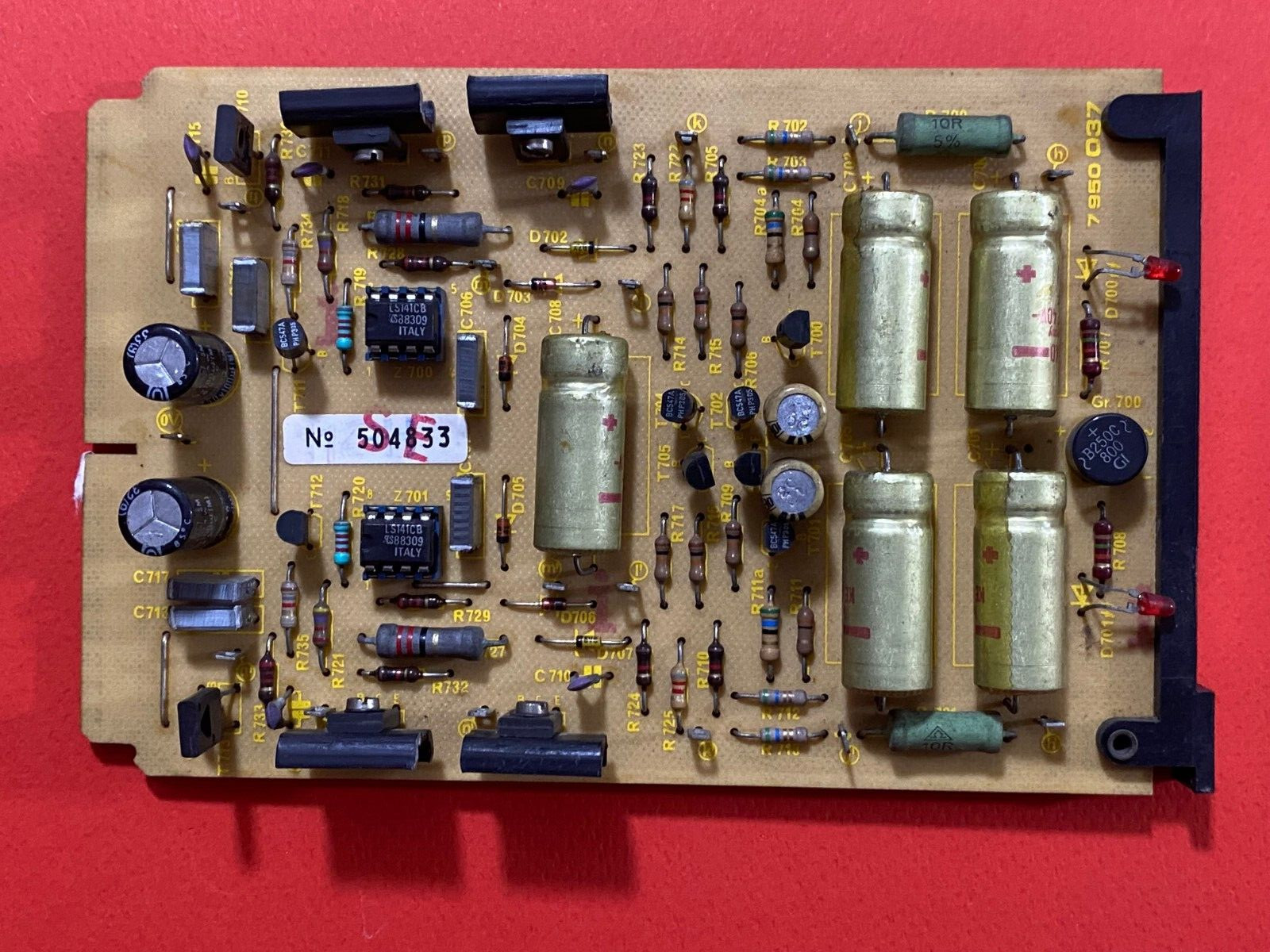 EMT 948 / 950 Turntable 7 950 037 AMP. SUPPLY Card -PARTS FOR EMT 950 TURNTABLE-
