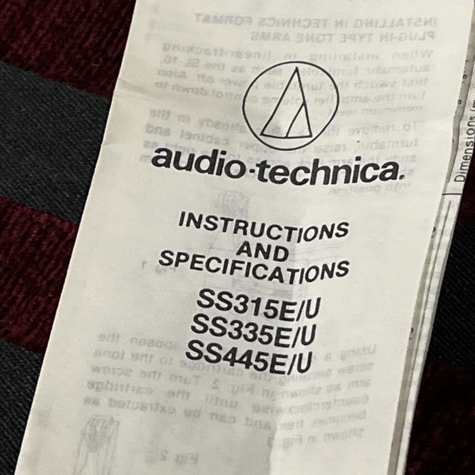audio technica needle stylus SS445E/U New Open Box 3 Pieces