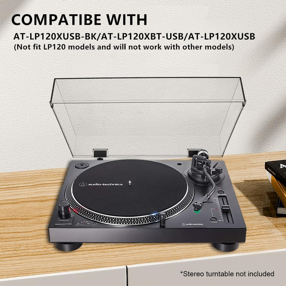 Stereo Turntable Dust Cover Protector Compatibe with Audio At-Lp120Xusb-Bk/At-Lp