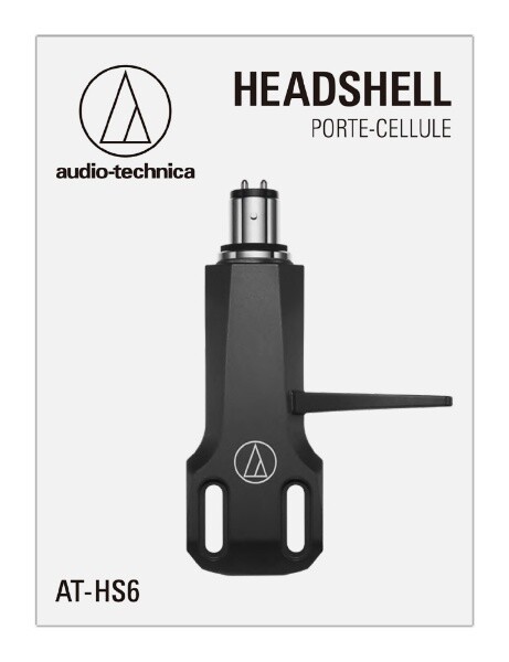New Audio-Technica AT-HS6 ATHS6 BK (Black) Head-Shell Aluminum Cast from Japan