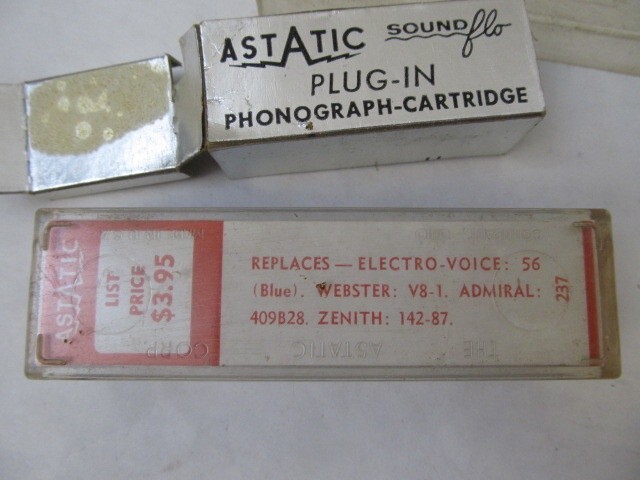 Astatic 237, 93T Cartridge/Needle Zenith 142-87, EV 56, Admiral 409B28, Webster