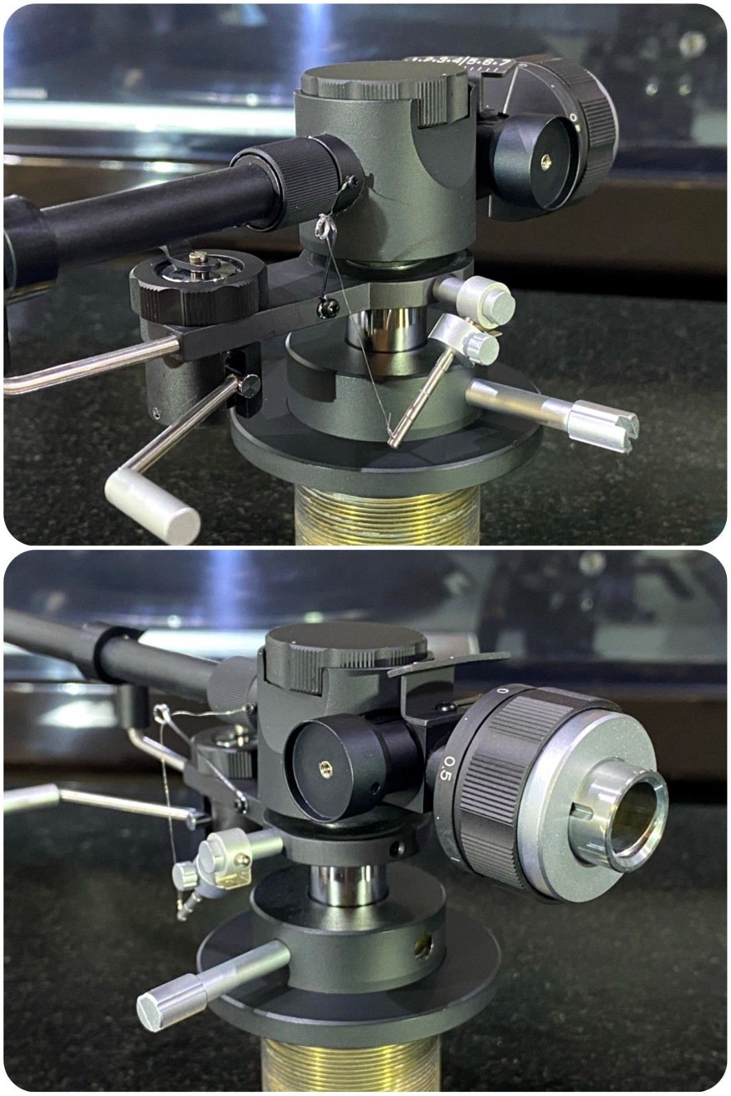 AUDIO CRAFT AC-3000MC Tonearm Straight Pipe MC-S Sub Weight AW-5 Phono Japan