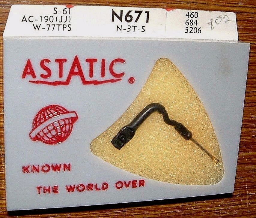 PHONOGRAPH NEEDLE SO184-T for SONOTONE N3TA N3T, P-5 AC-190 EV3206 N671 802-SS13