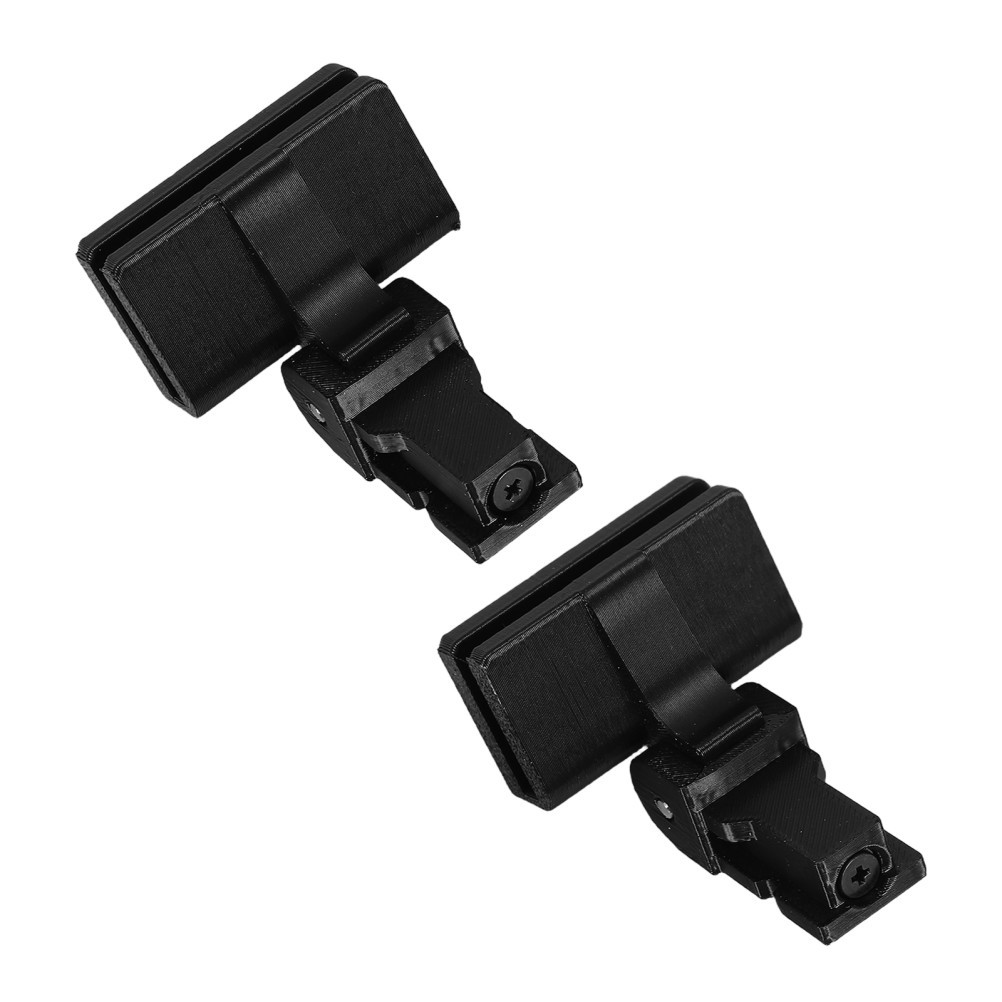2Pcs Reusable Black Dust Cover Hinges Sturdy Plastic for Turntable Lid Repair