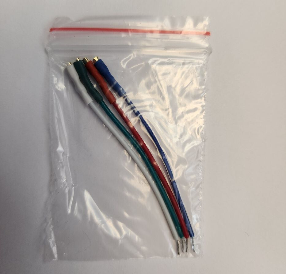 5N PCOCC Litz Turntable Headshell Lead Wire Hand-Solder ID1.2 Terminal