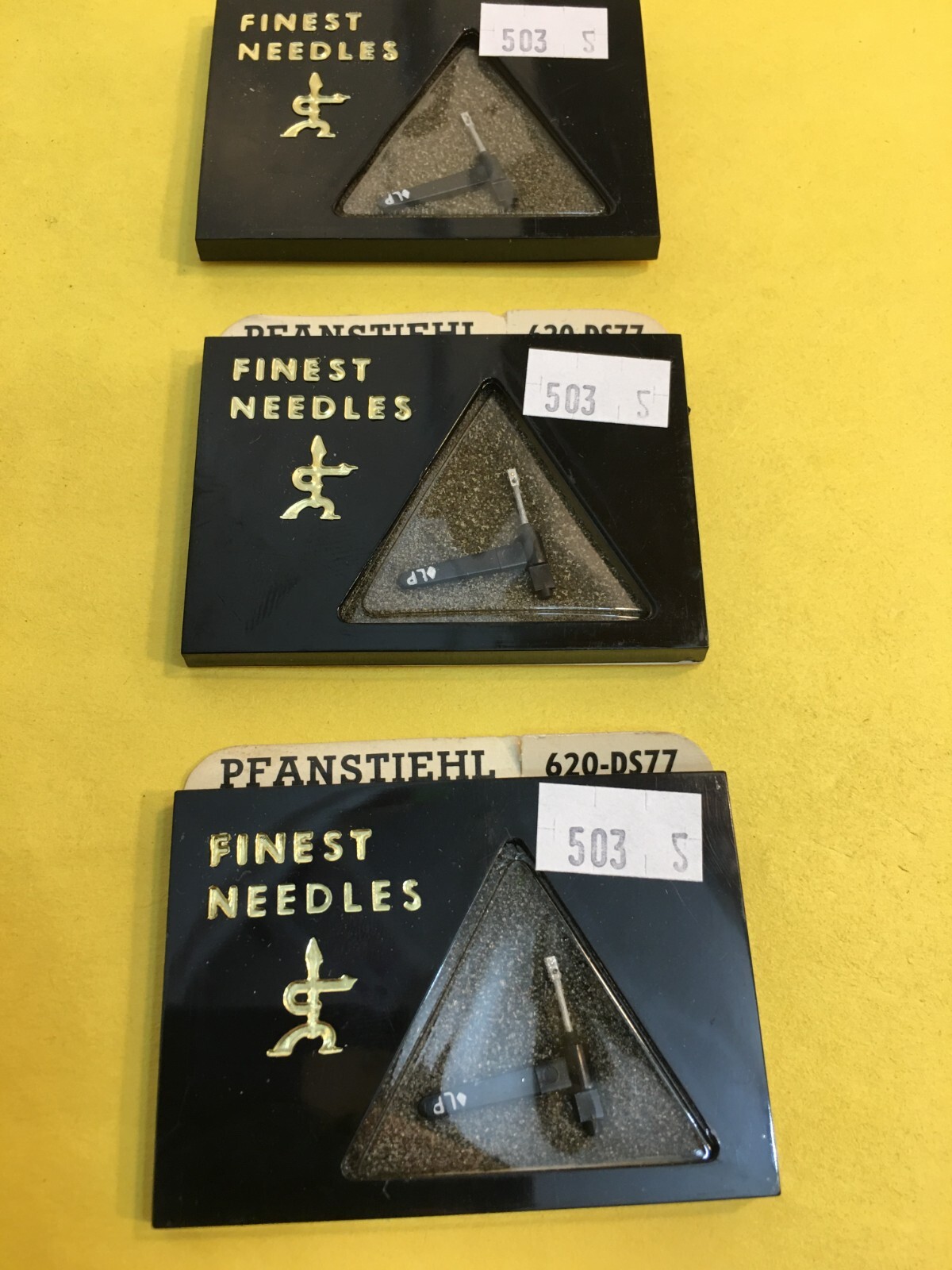 Orig NOS Pfanstiehl Needle 620-DS77 FOR SONY BATTERY OPERATED PHONO Lot of 3