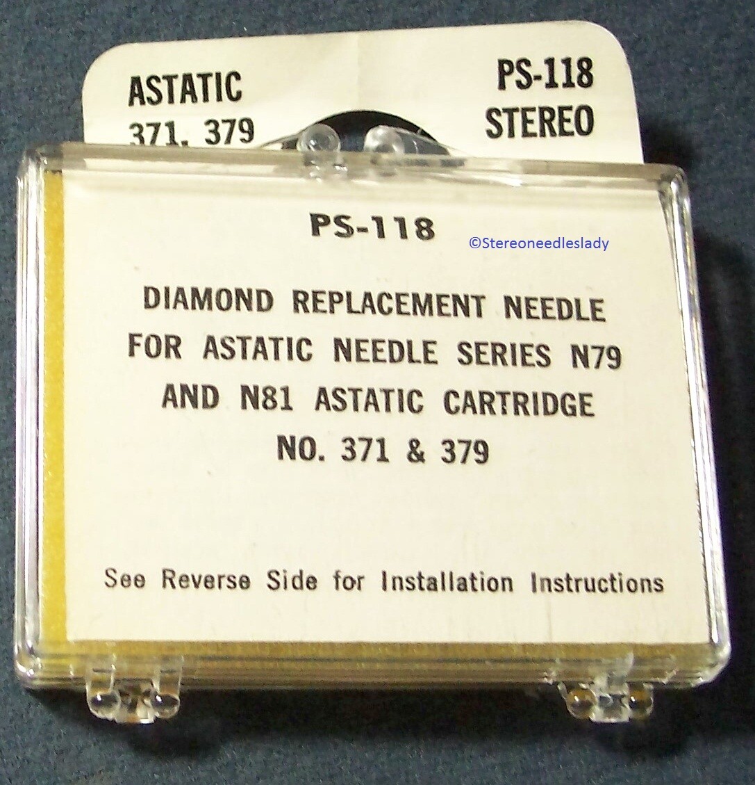 Transcriber PS-118 for 371 379 TURNTABLE STYLUS NEEDLE 78 RPM N79 N81 168-DS73