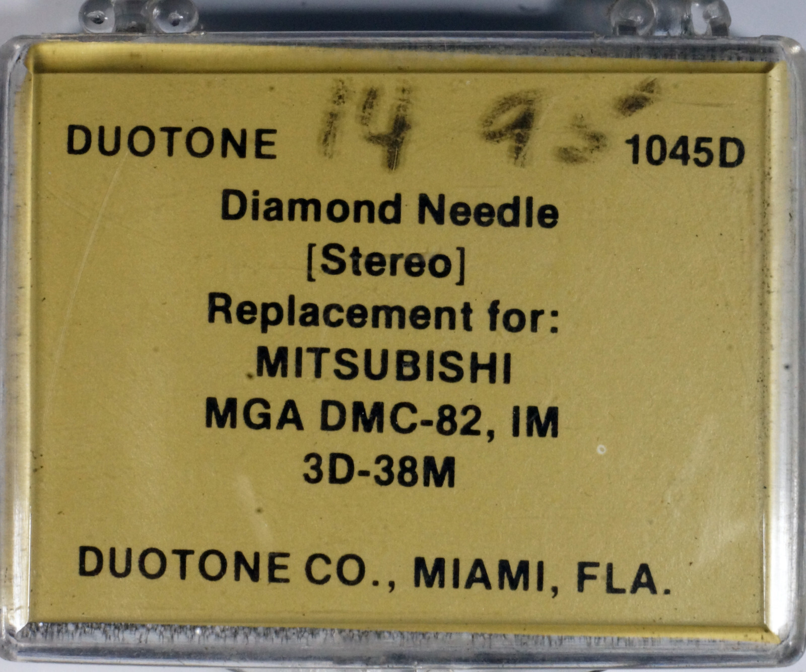 NOS Duotone 1045D Diamond Stylus Needle Mitsubishi MGA DMC-82 IM 3D-38M