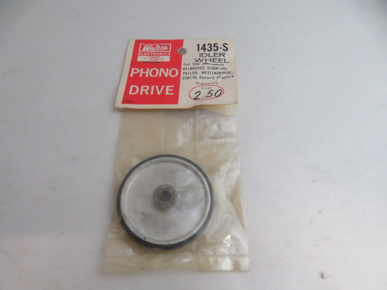 WALSCO 1435-S Phono Drive Idler Wheel Zenith