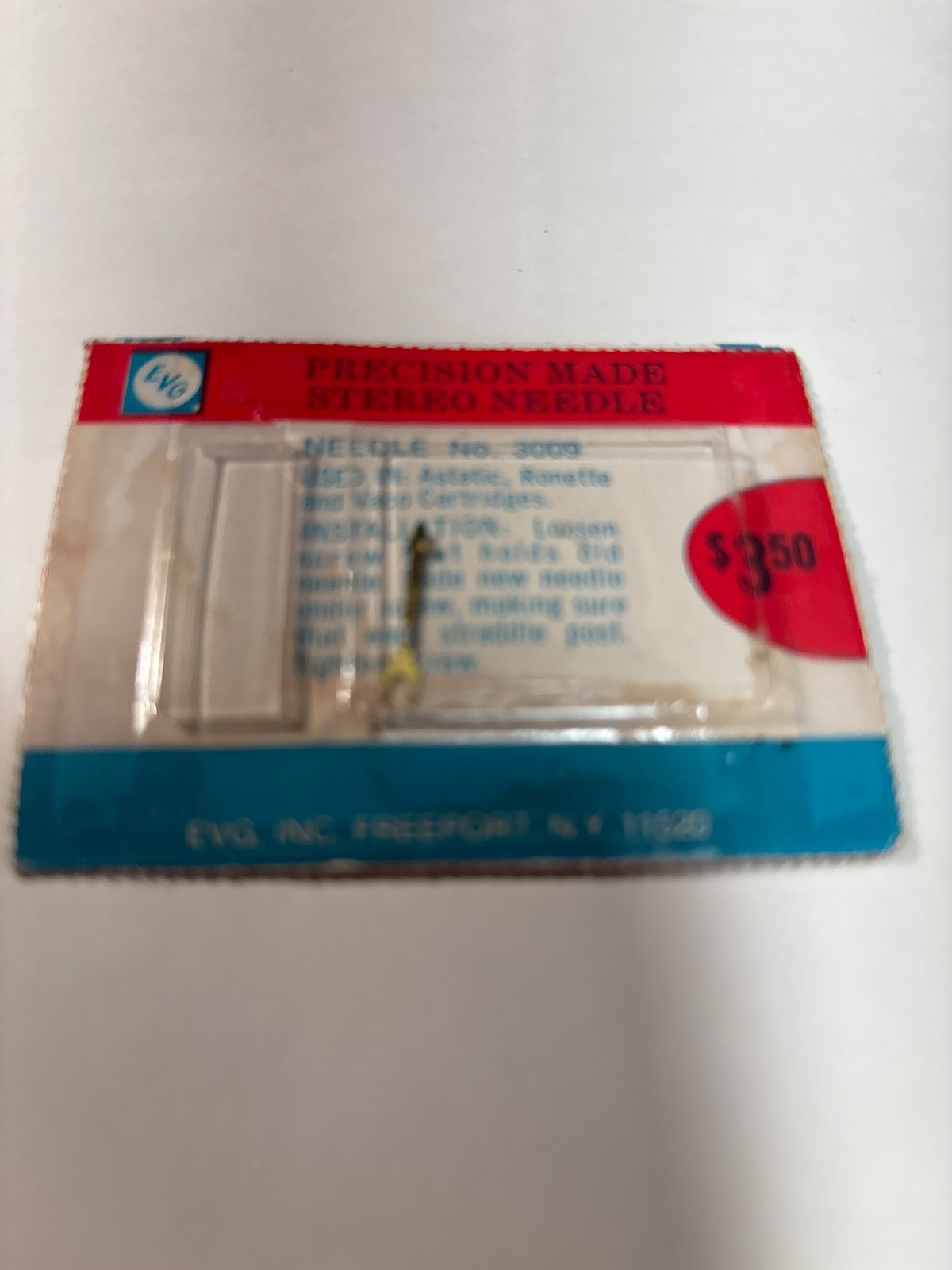 EV (Electro-Voice) stereo diamond needle 3009, Astatic, Roneyte, Baco Cartridge