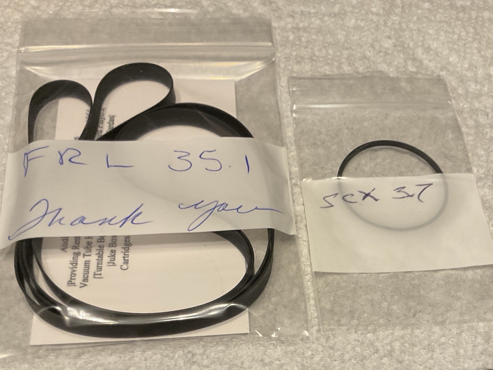 PRB Turntable Belt L 35.1” for Beogam 4002 Including Servo Belt