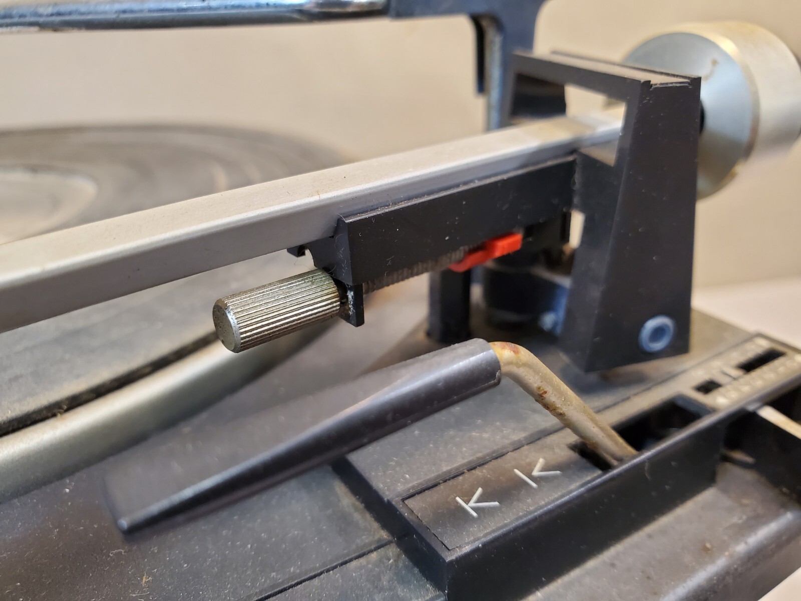 Garrard 440c Turntable Platform Assembly with Platter, Changer Parts & Tonearm