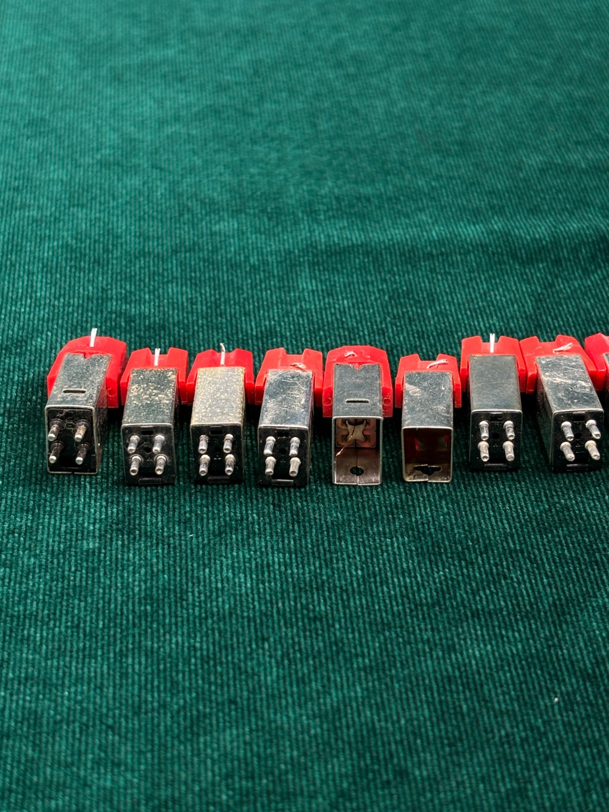 10x Ceramic Record Player Cartridges Styli Lot – For Parts or Repair