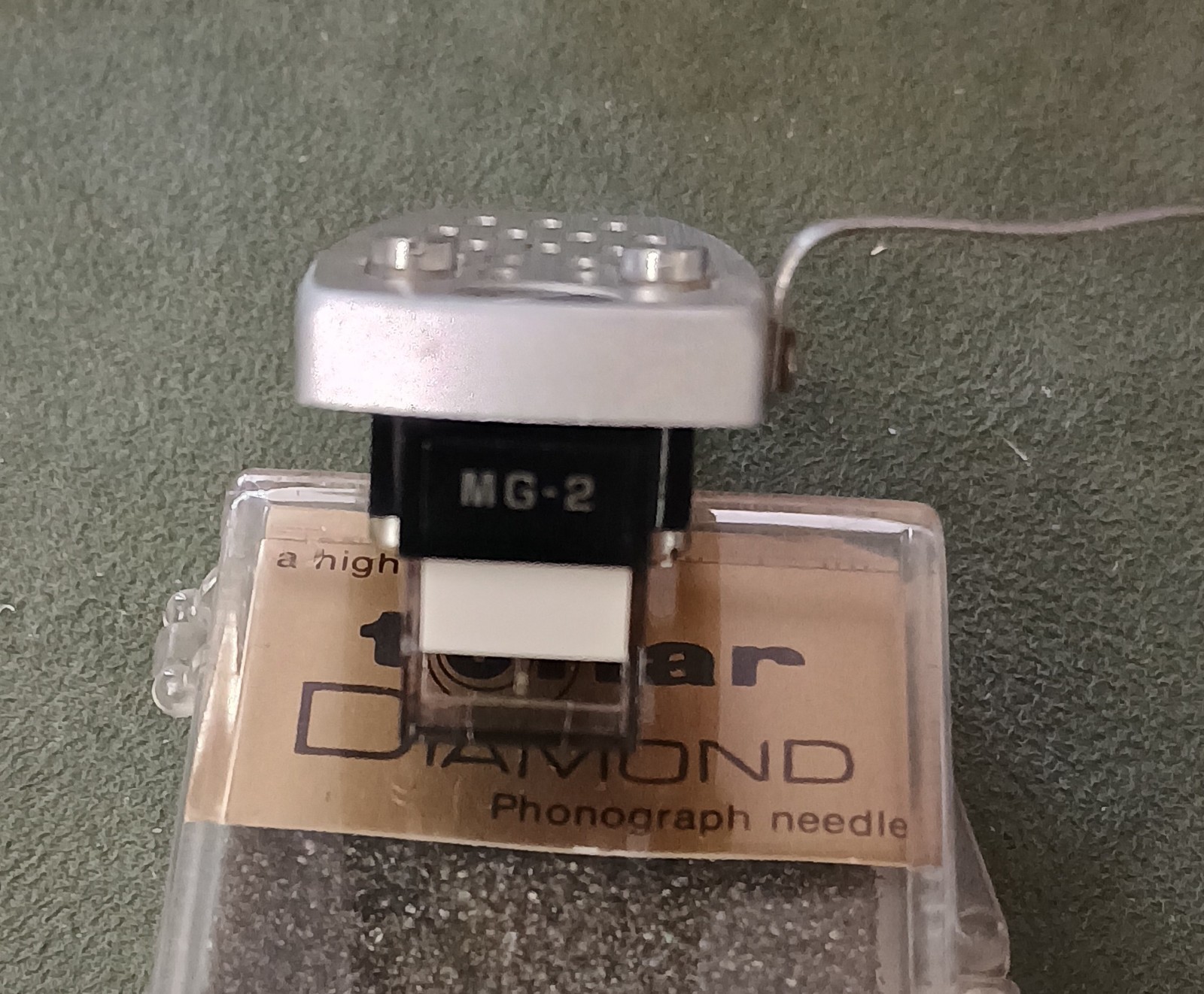Sanyo MG-2 Head on Aluminum Headshell, with New Tip