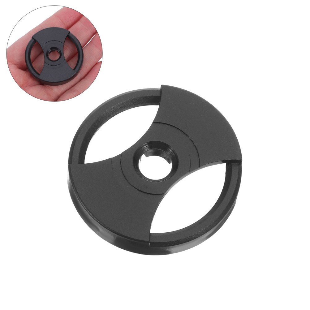 3Pcs Reusable Black Plastic Record Player Adapter for Stable Playback Home Use