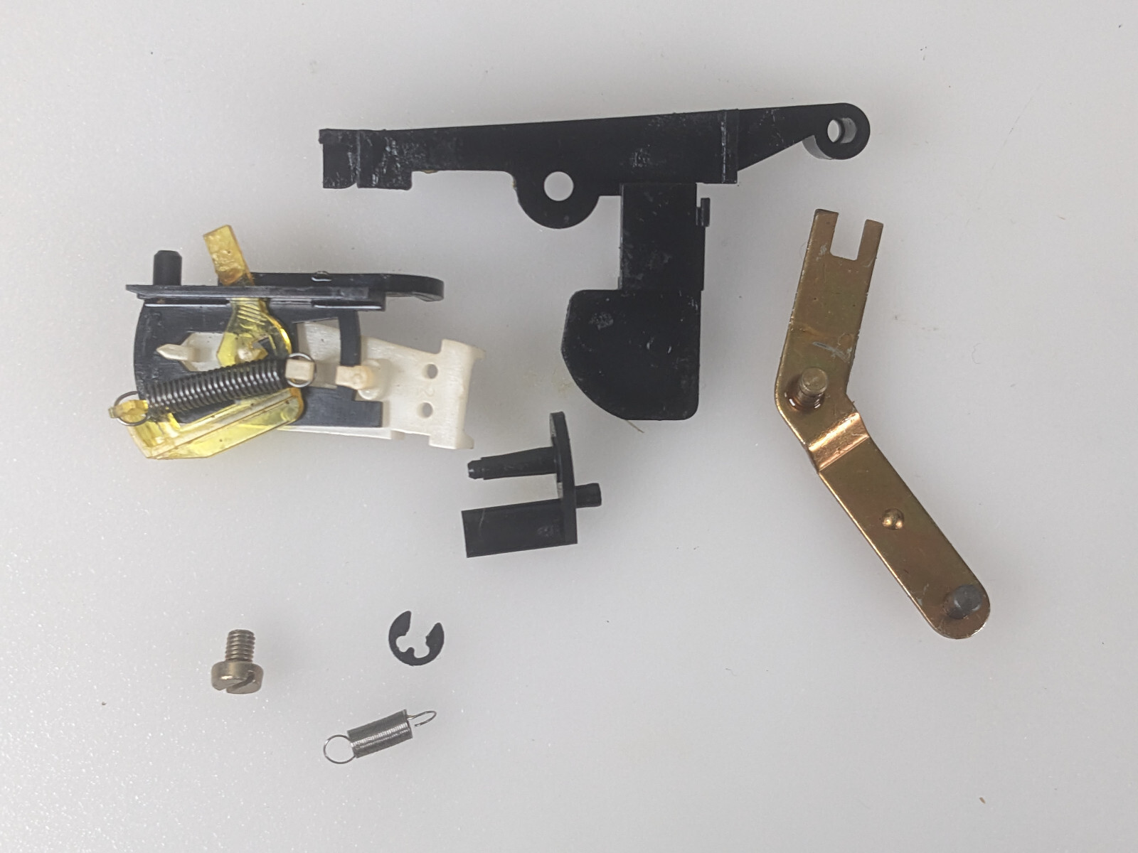 Vintage Dual 1237 turntable parts:Shell,screws,gear,lever and more